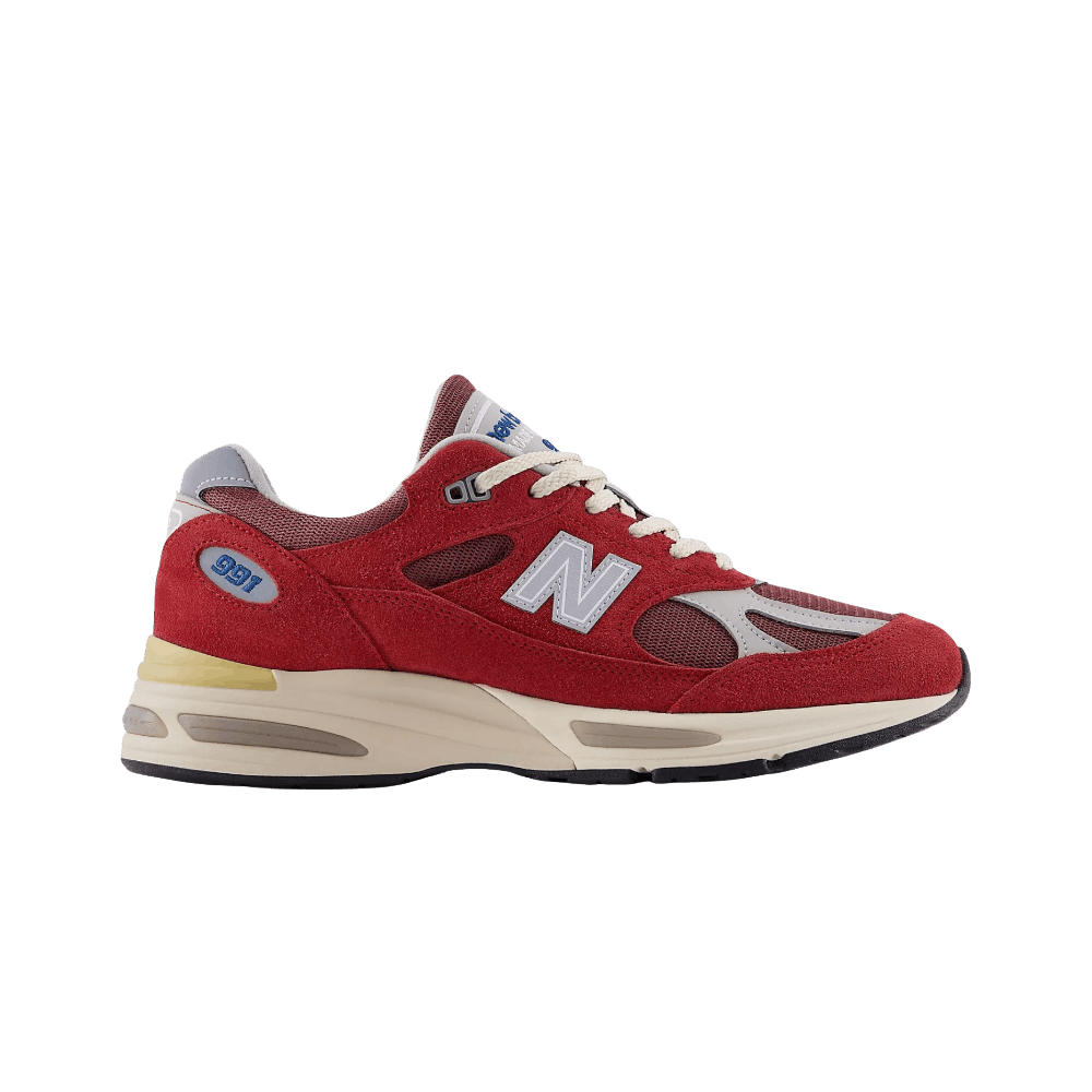 New Balance 991v2 Made in UK Vintage Sports Karanda Red