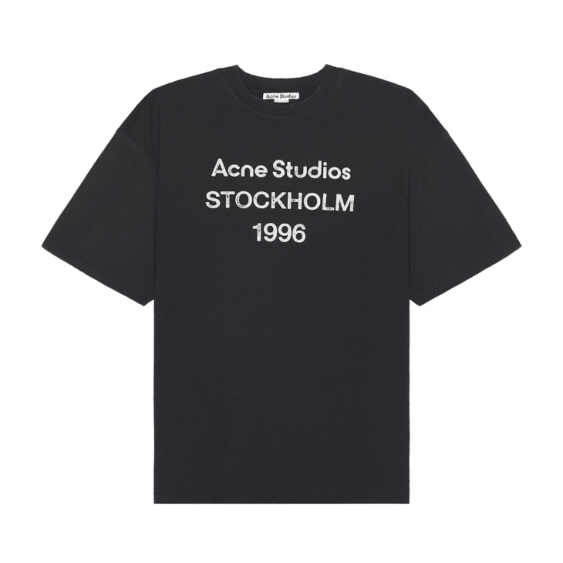 Acne Studios STOCKHOLM 1966 Logo T-Shirt Black - Im Your Wardrobe