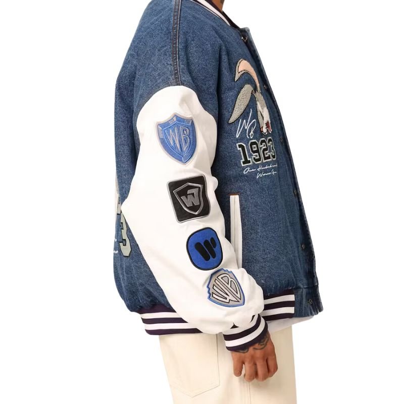 American Thrift X Warner Bros. 100 Years Varsity Jacket - Im Your Wardrobe