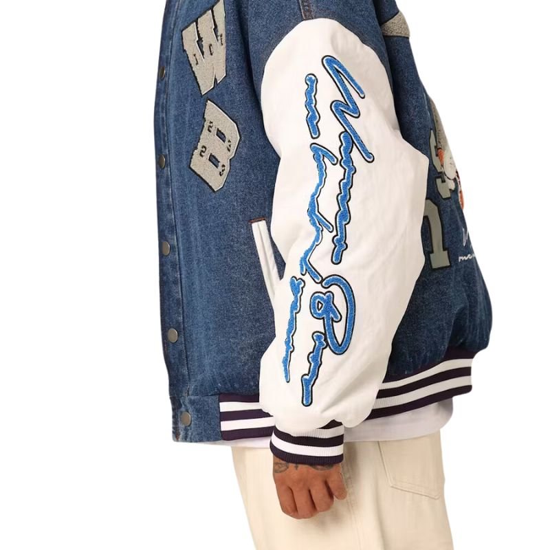 Buy American Thrift X Warner Bros. 100 Years Varsity Jacket in NZ Im