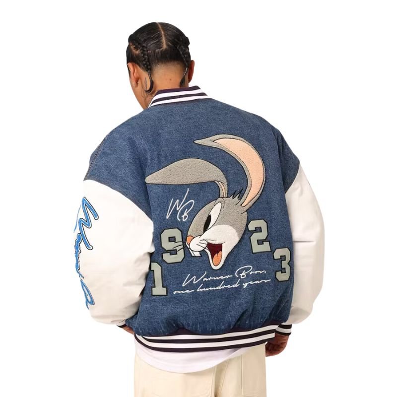 American Thrift X Warner Bros. 100 Years Varsity Jacket - Im Your Wardrobe