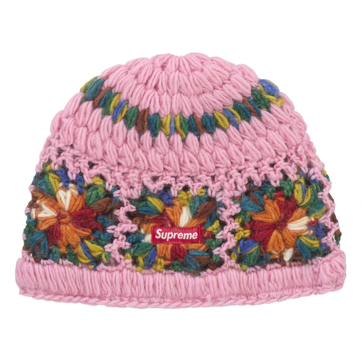 Supreme Crochet Beanie (SS25) Pink