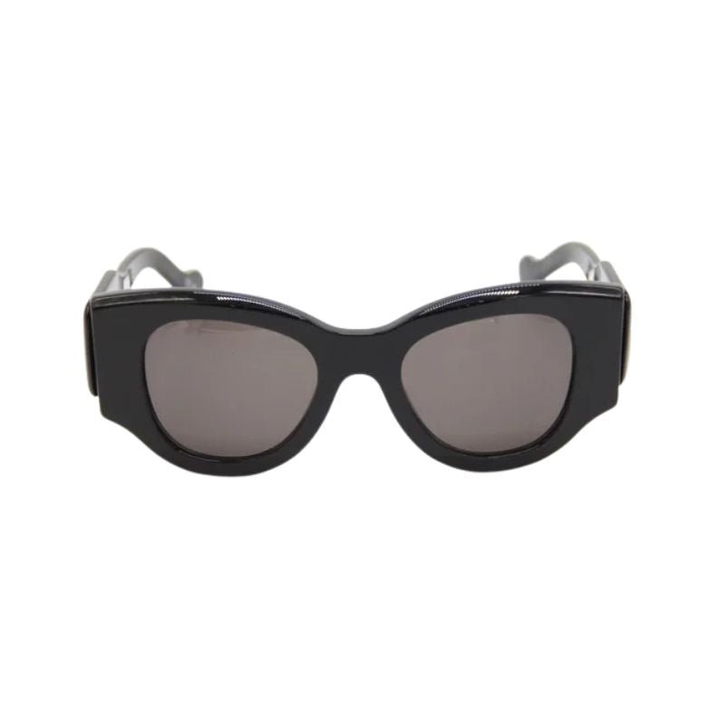 Balenciaga Round - Frame Acetate Sunglasses Black/Grey - Im Your Wardrobe