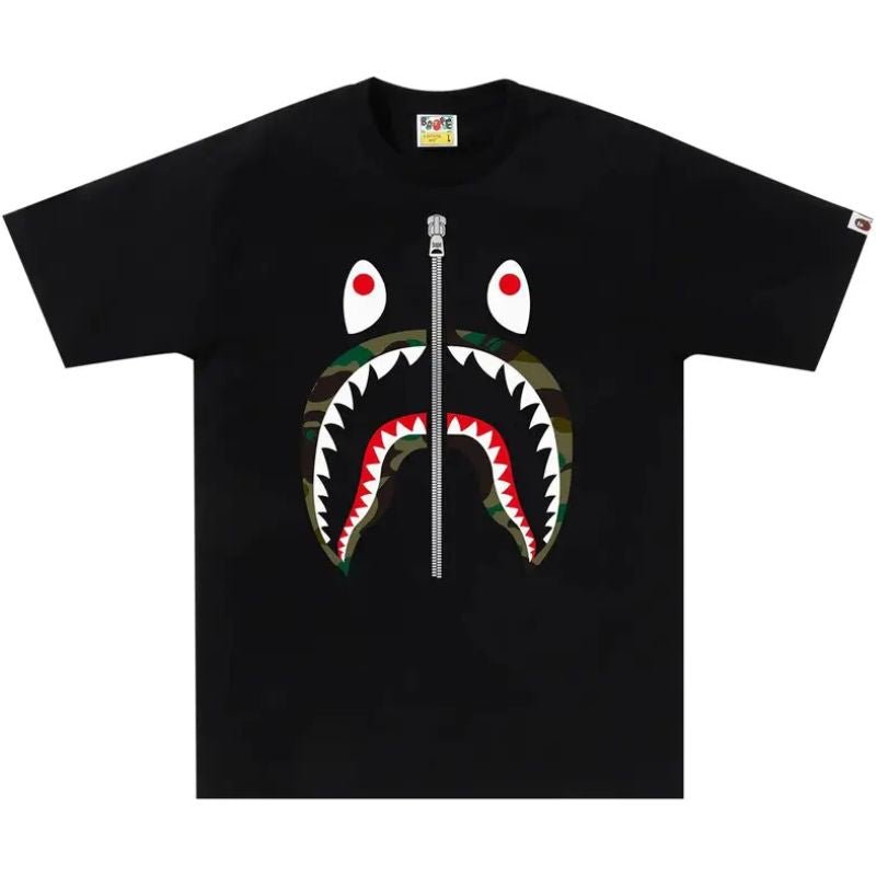 BAPE 1st Camo Shark Tee (SS22) Black/Green - Im Your Wardrobe