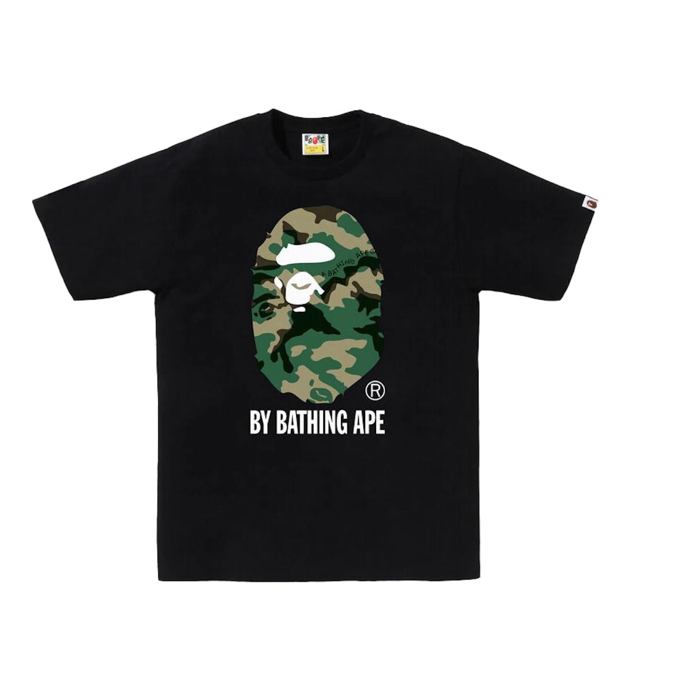 BAPE Woodland Camo By Bathing Ape Tee Black - Im Your Wardrobe
