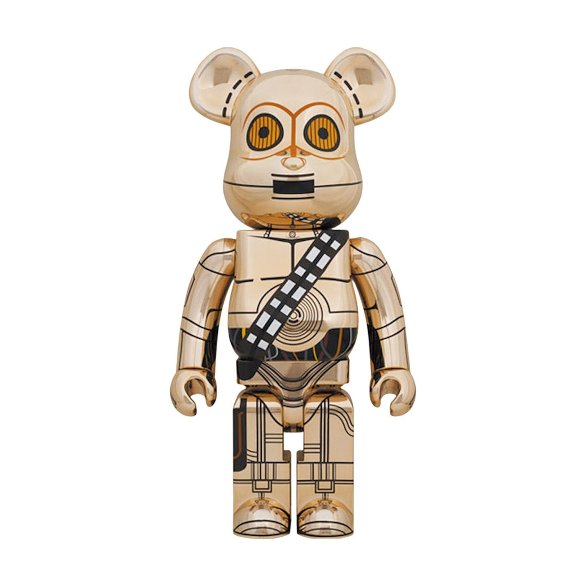 BE@RBRICK Star Wars C-3PO Rise of Skywalker Gold Chrome 1000% front