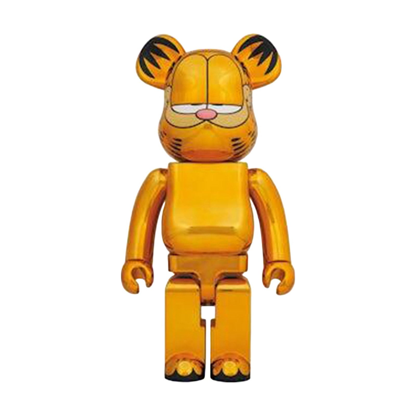 BE@RBRICK Garfield Gold Chrome 1000% front