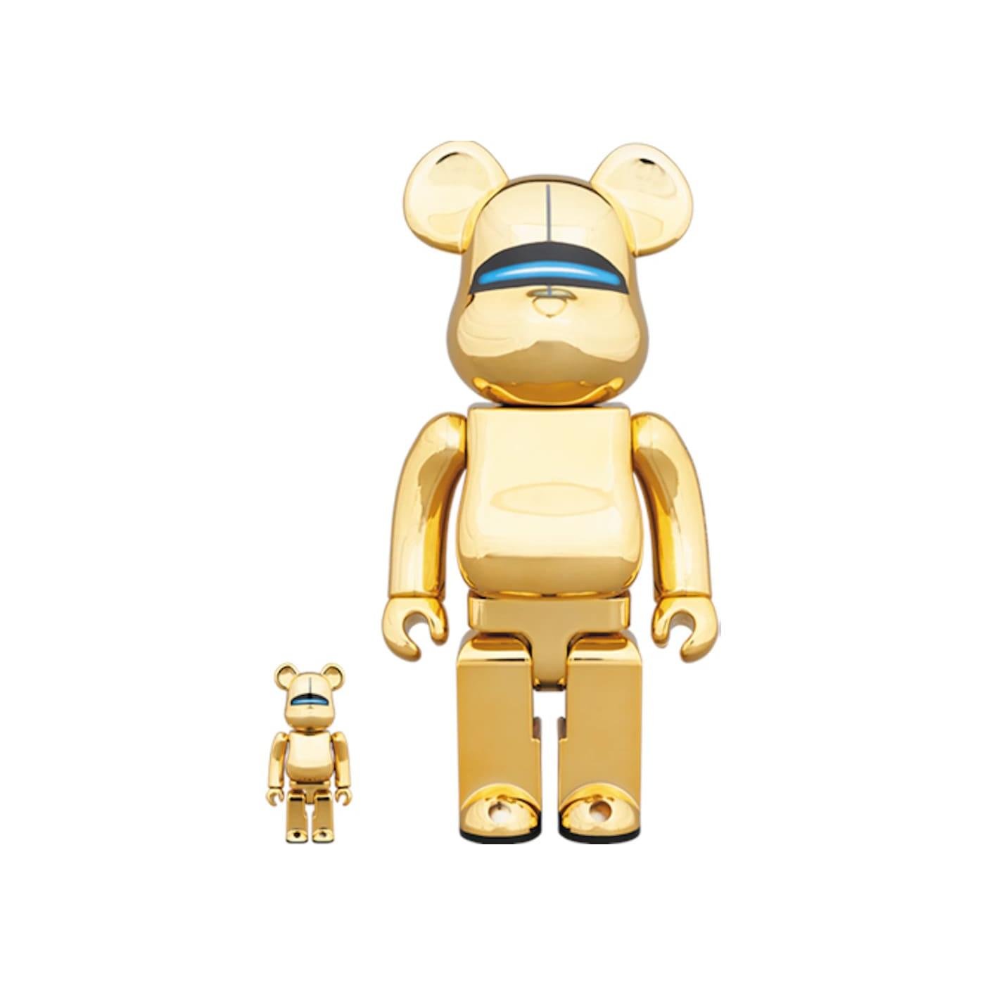 Bearbrick Hajime Sorayama Sexy Robot 100% & 400% Set Gold