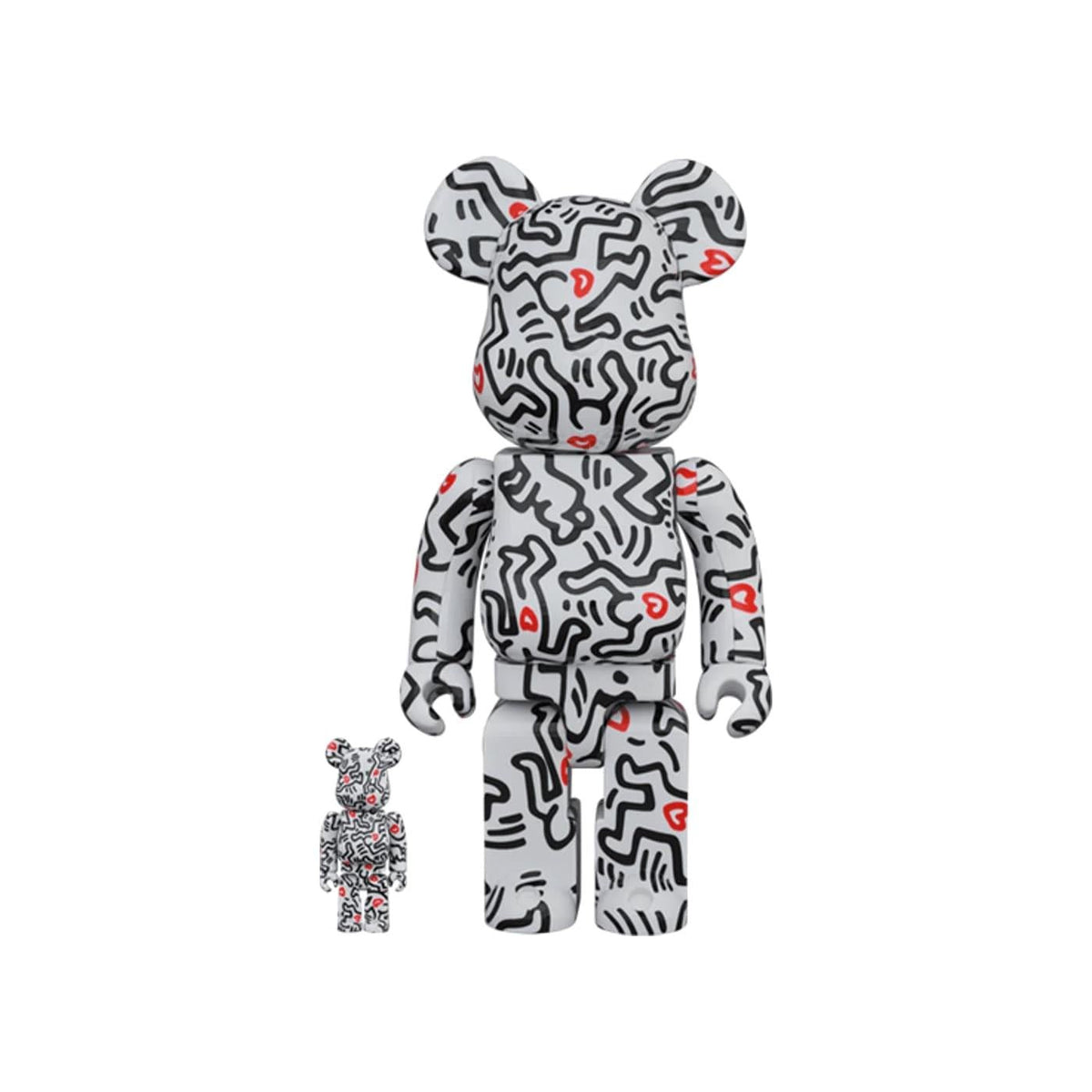 Bearbrick Keith Haring 8 100% & 400% Set - Im Your Wardrobe