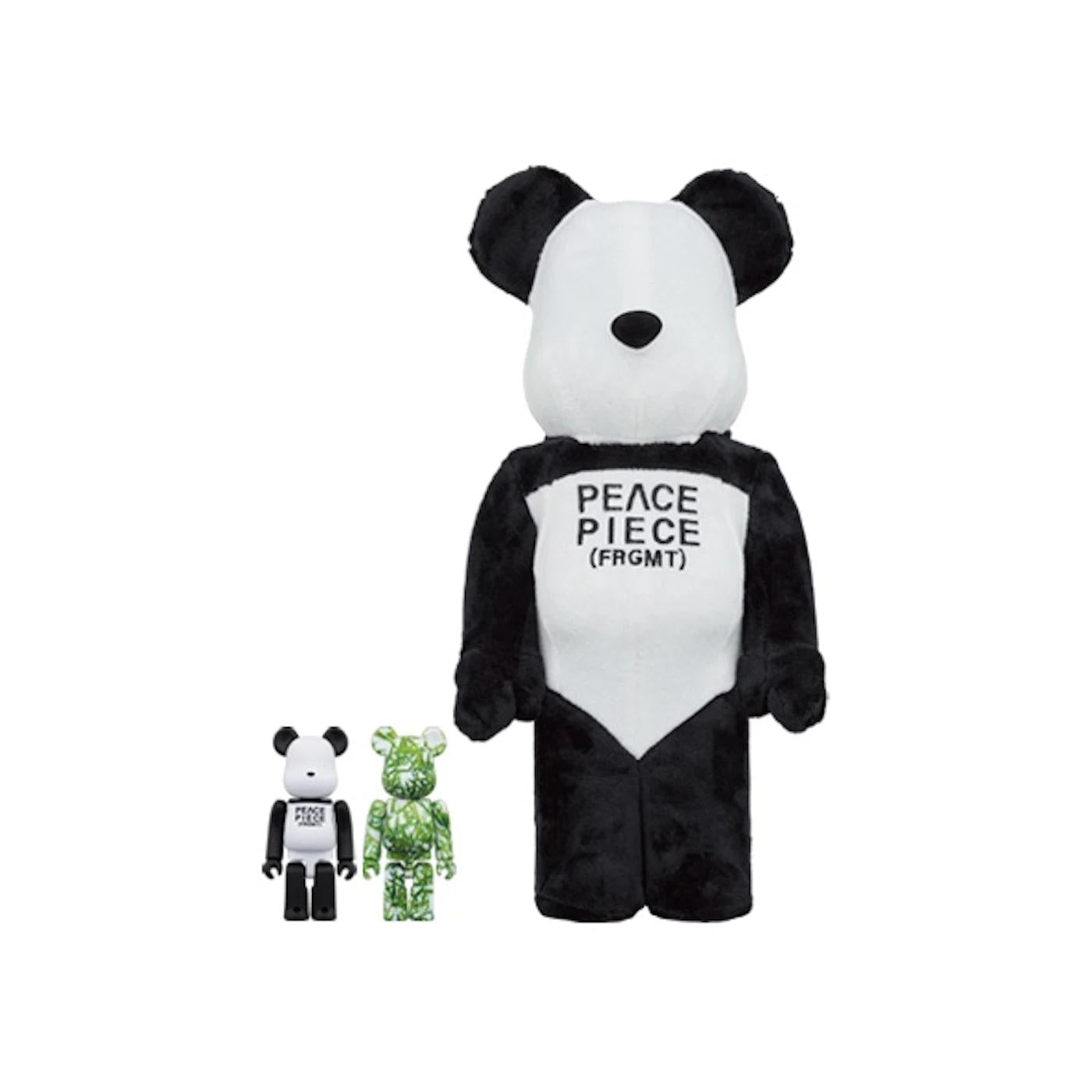 Bearbrick x Fragment Panda 100% & 400% 3-Pc Set