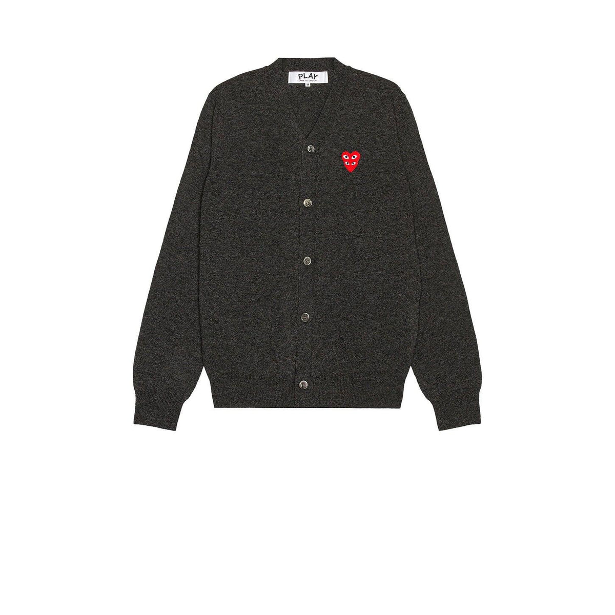Comme des Garcons PLAY Cardigan Grey - Im Your Wardrobe
