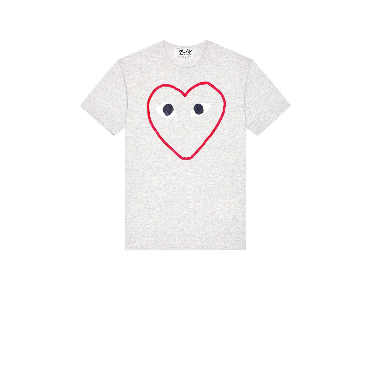 Comme des Garcons PLAY Heart Logo Tee Grey - Im Your Wardrobe