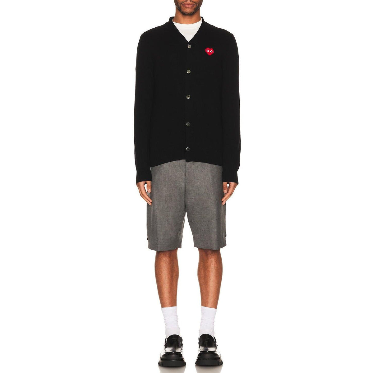 Comme des Garcons PLAY Invader Cardigan Black - Im Your Wardrobe