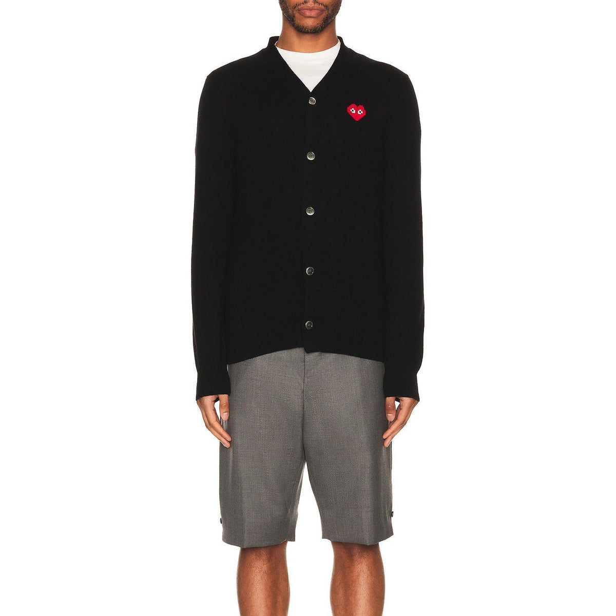 Comme des Garcons PLAY Invader Cardigan Black - Im Your Wardrobe