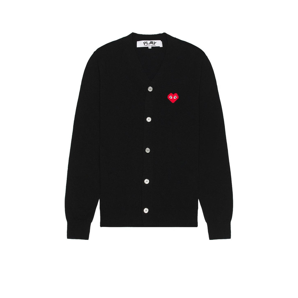 Comme des Garcons PLAY Invader Cardigan Black - Im Your Wardrobe