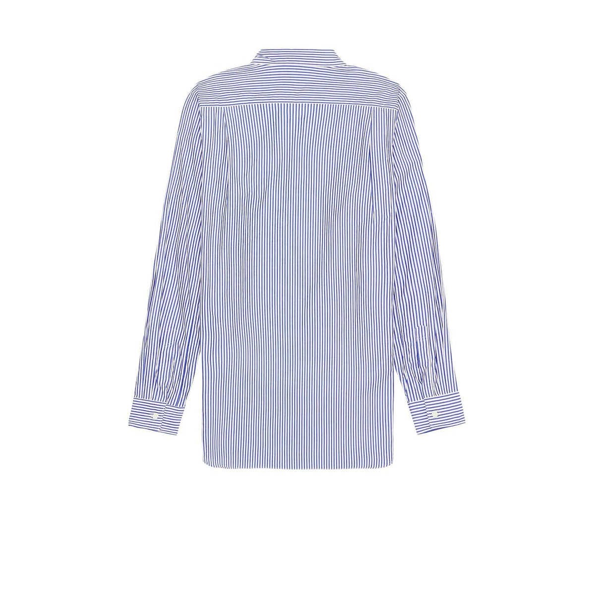 Comme des Garcons PLAY Invader Stripe Shirt Blue White - Im Your Wardrobe