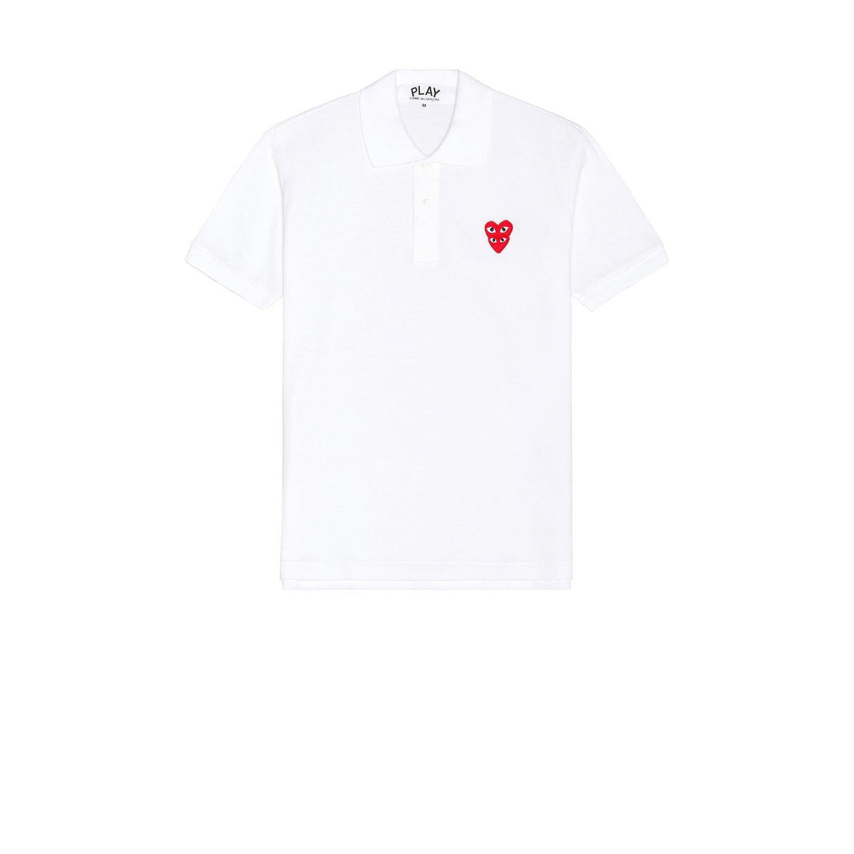 Comme des Garcons PLAY Polo T-Shirt White - Im Your Wardrobe