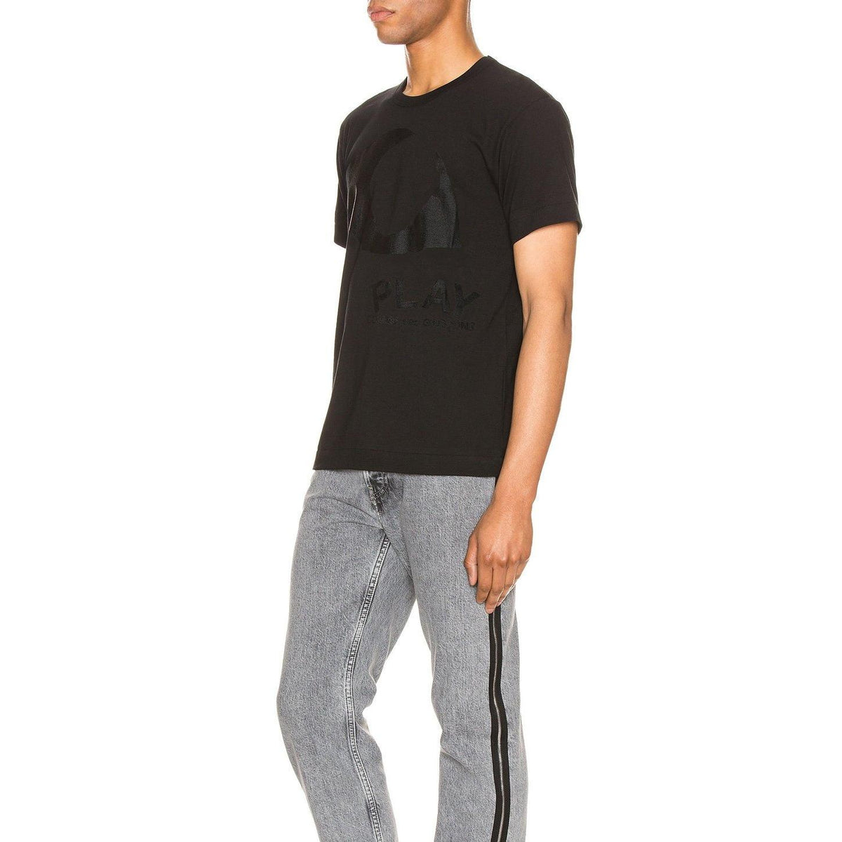 Comme des Garcons PLAY Printed Eye Cotton Tee Black - Im Your Wardrobe