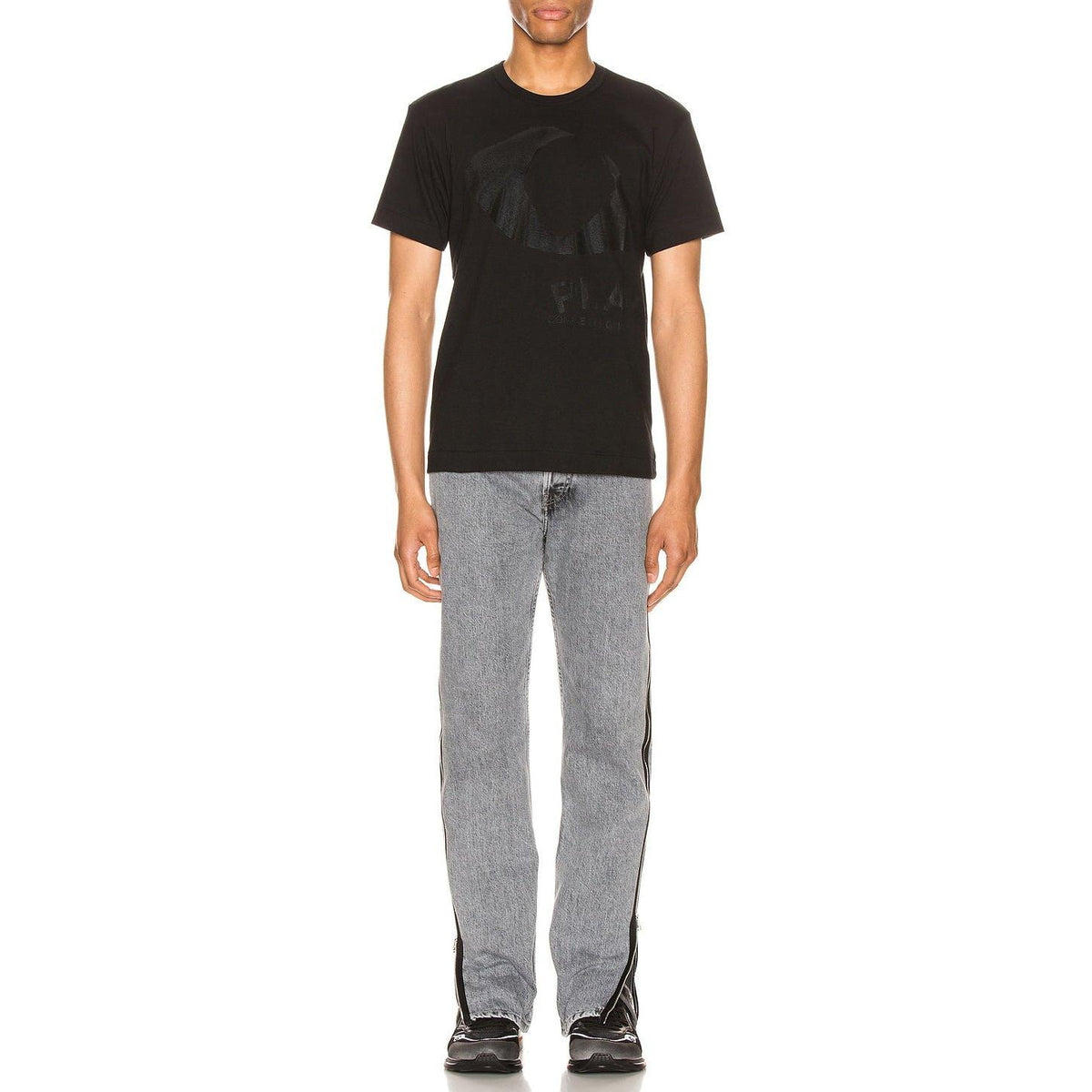 Comme des Garcons PLAY Printed Eye Cotton Tee Black - Im Your Wardrobe