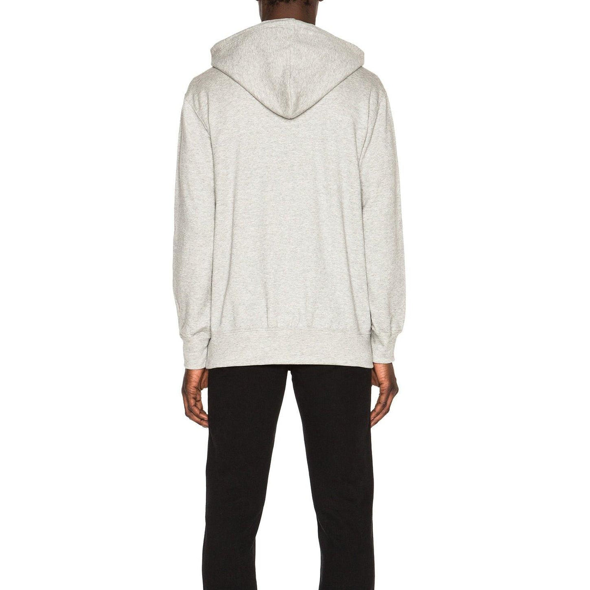 Comme des Garcons PLAY Red Emblem Cotton Hoodie Grey - Im Your Wardrobe