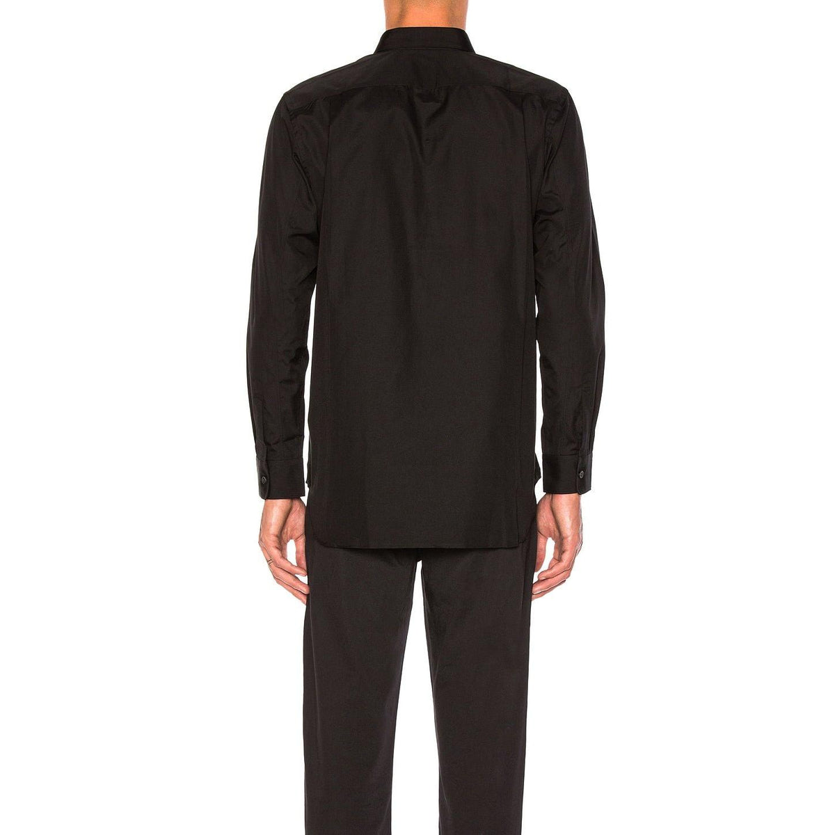 Comme des Garcons PLAY Small Black Emblem Cotton Button Down Black - Im Your Wardrobe