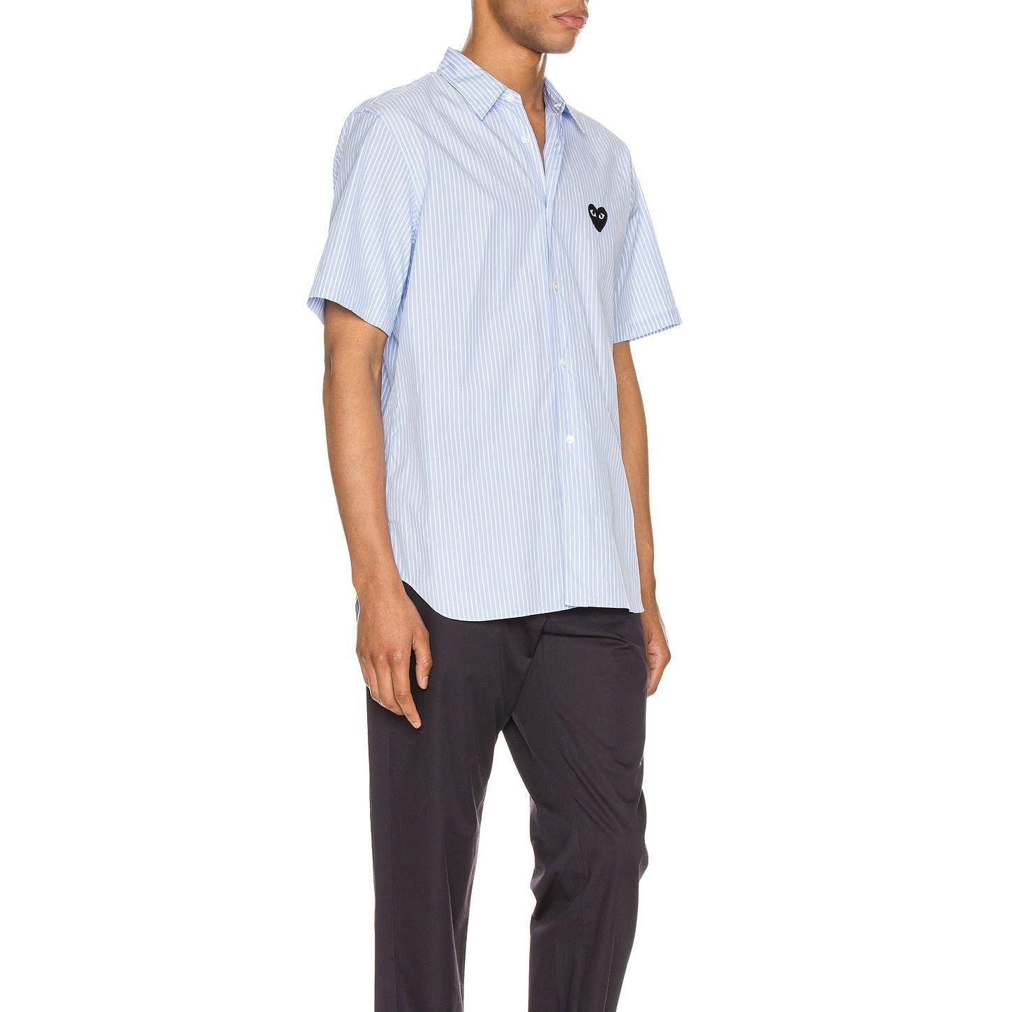 Comme des Garcons PLAY Striped Shirt Black - Im Your Wardrobe