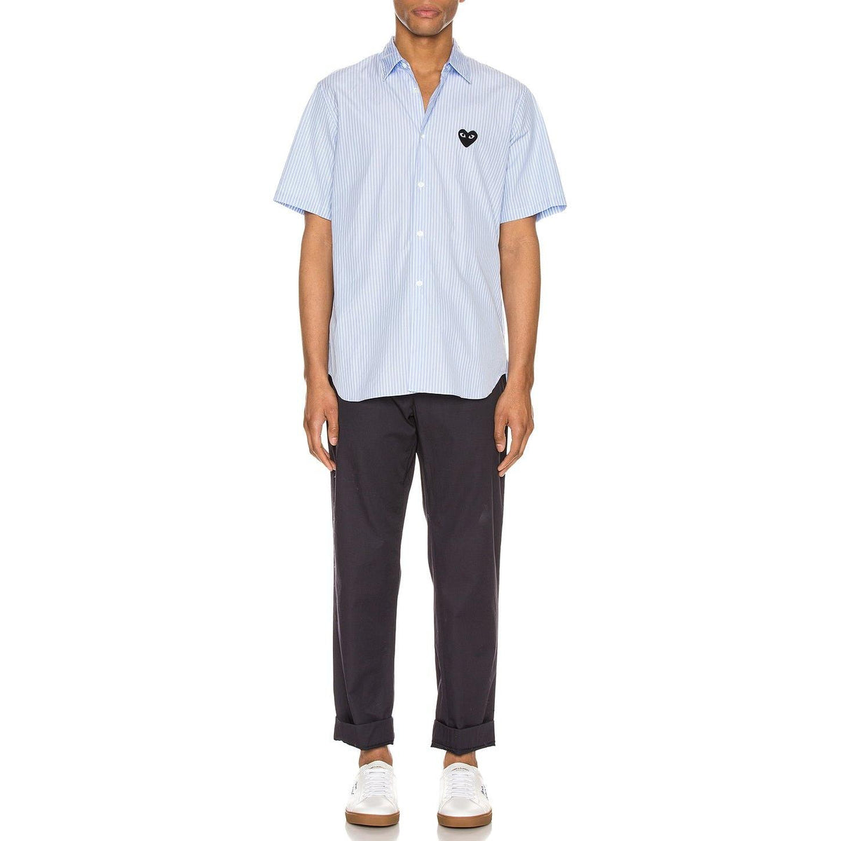 Comme des Garcons PLAY Striped Shirt Black - Im Your Wardrobe