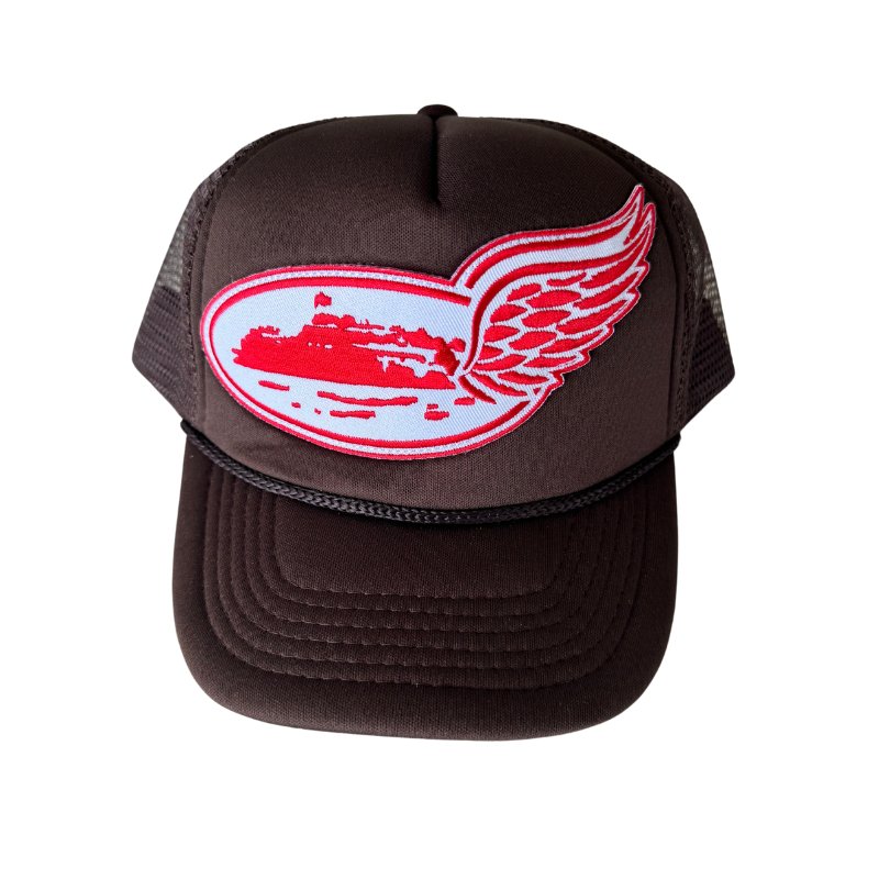 Corteiz - Alcatraz Wing Trucker (Brown) - Im Your Wardrobe