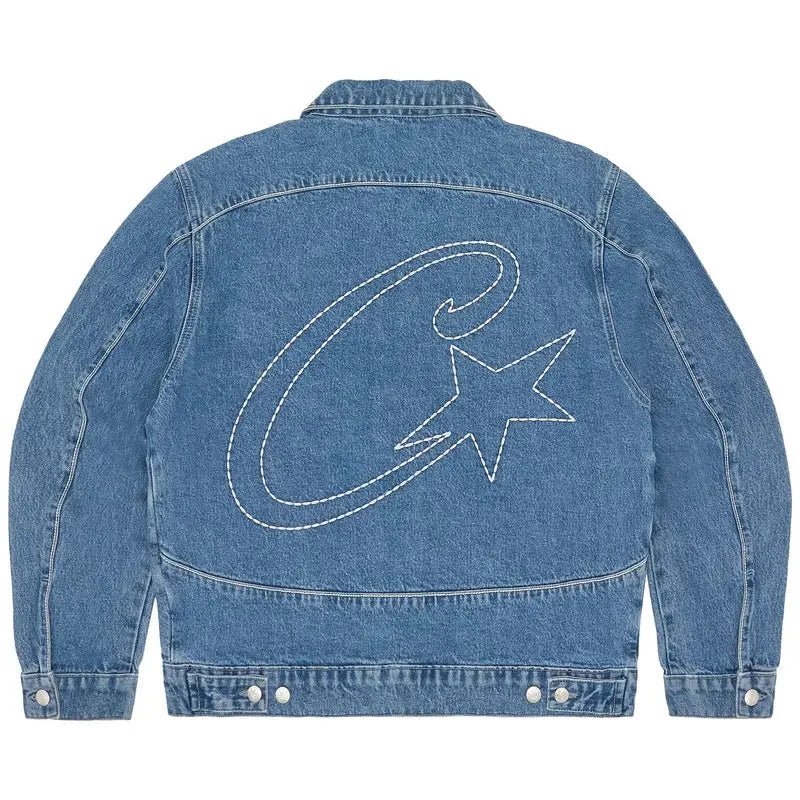 Corteiz C - Star Denim Trucker Jacket 'Blue' - Im Your Wardrobe