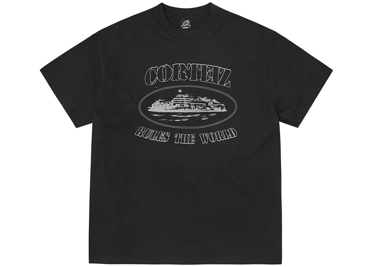 Corteiz Reflective Alcatraz Tee Triple Black - Im Your Wardrobe