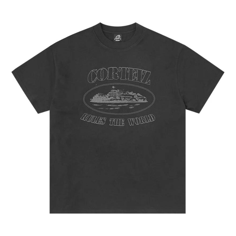 Corteiz Reflective Alcatraz Tee (Triple Black) - Im Your Wardrobe