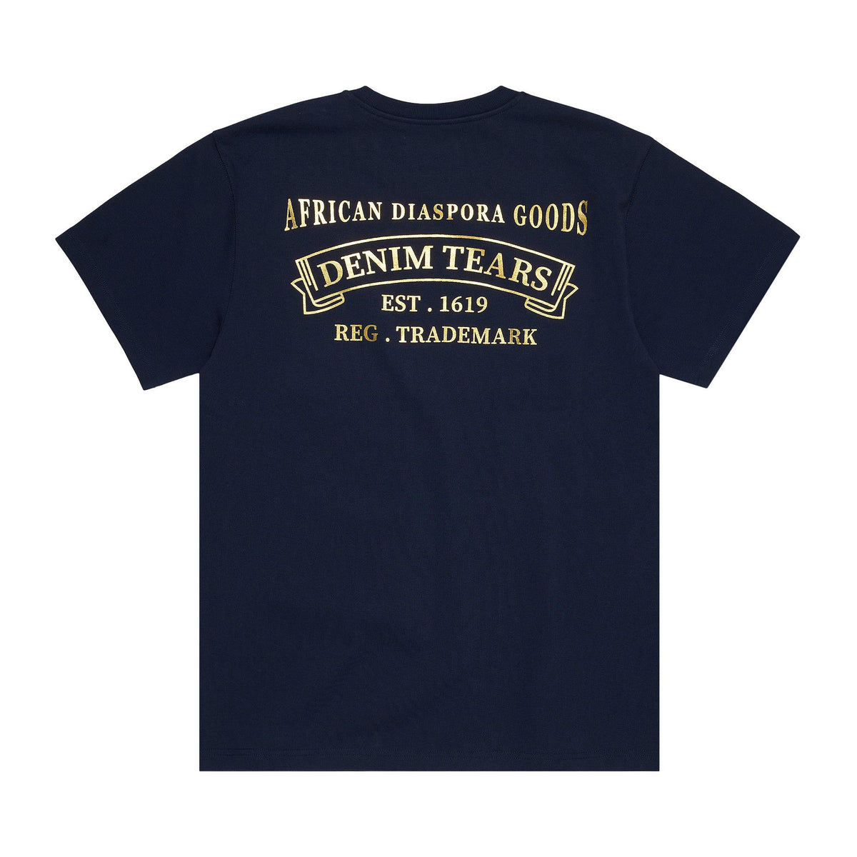 Denim Tears ADG Banner Tee Navy - Im Your Wardrobe