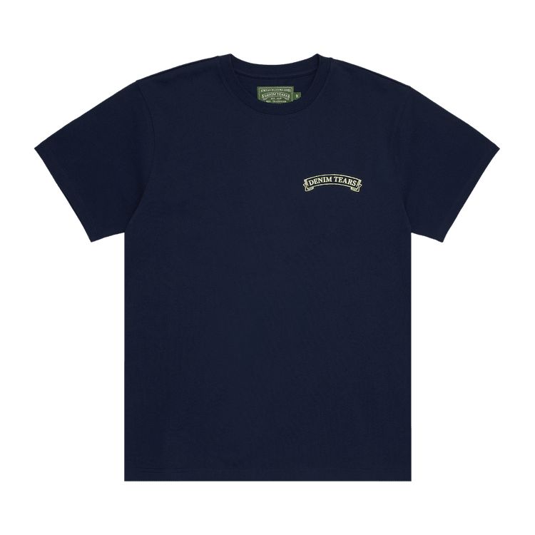 Denim Tears ADG Banner Tee Navy - Im Your Wardrobe