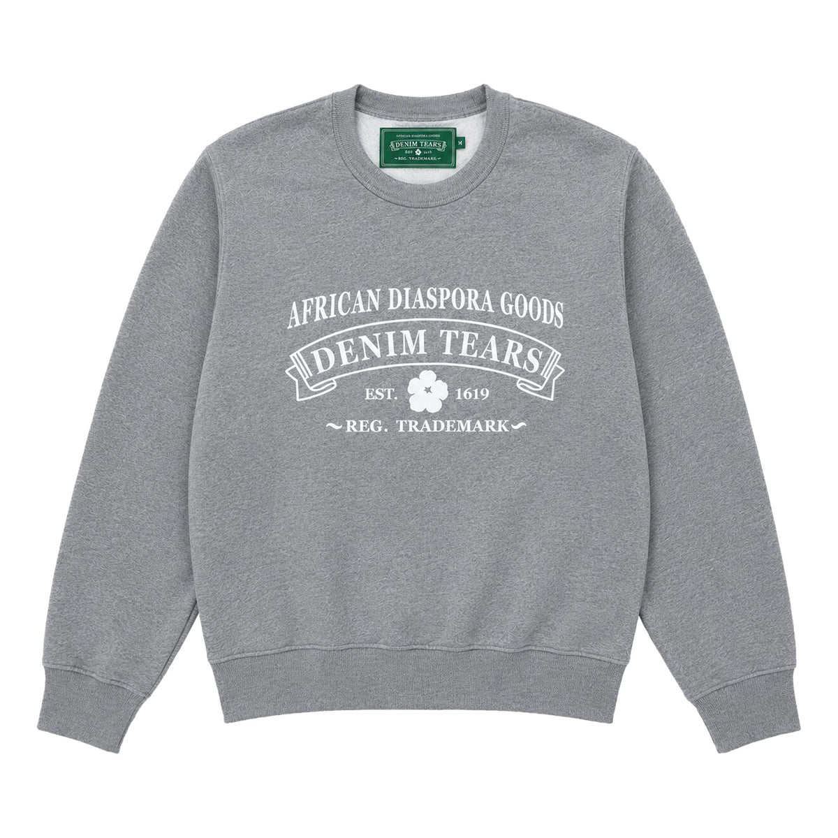 Denim Tears ADG Crewneck Grey/White - Im Your Wardrobe