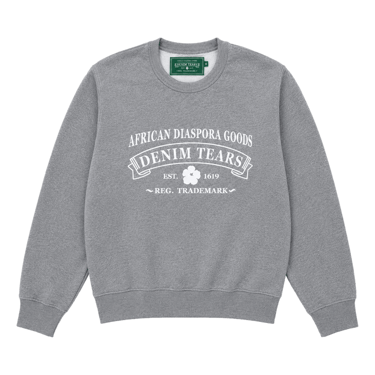 Denim Tears ADG Crewneck Grey/White - Im Your Wardrobe