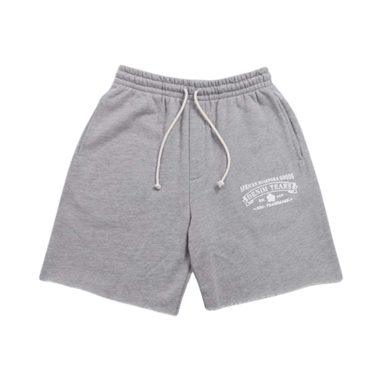 Denim Tears ADG Sweatshorts Grey/White - Im Your Wardrobe