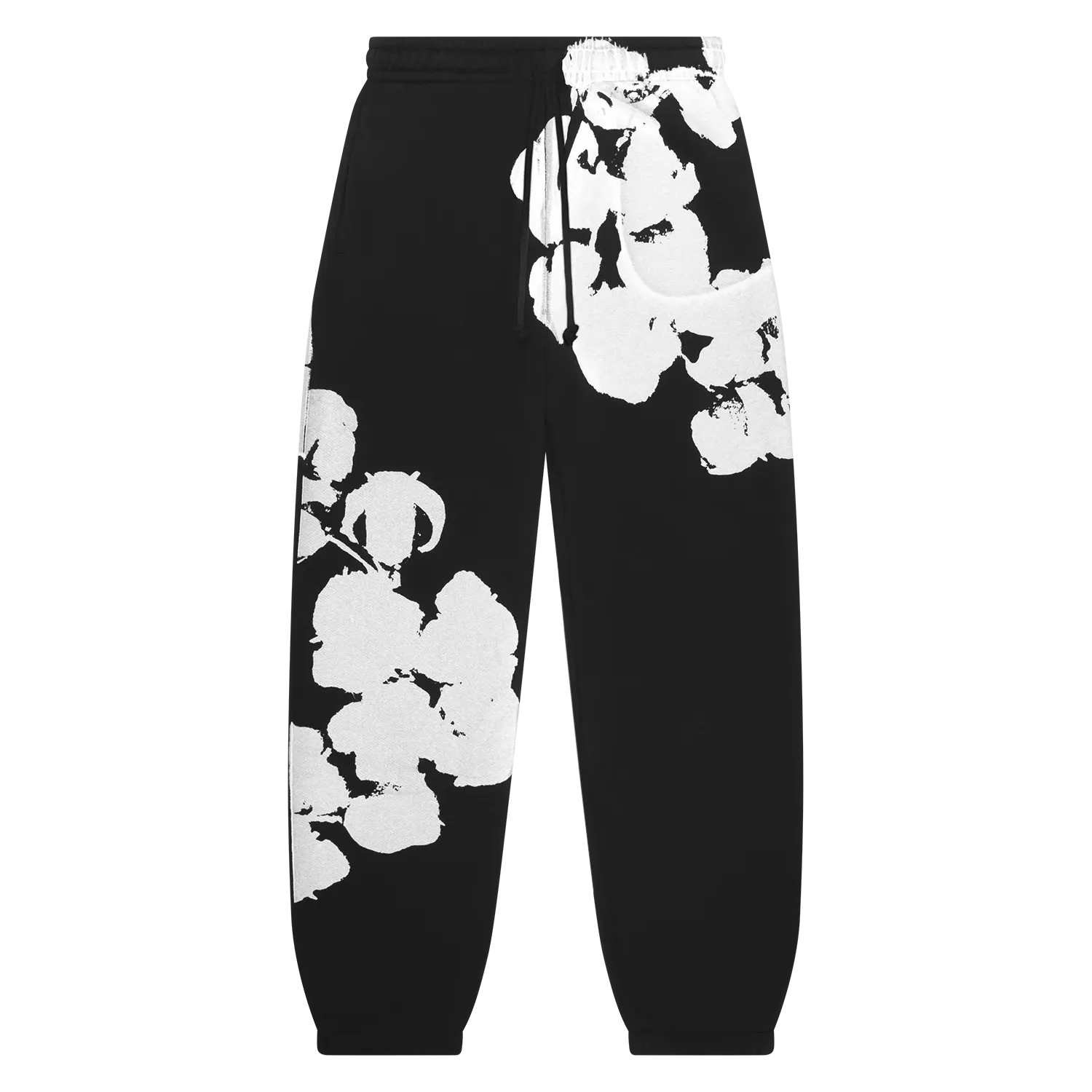Denim Tears Big Cotton Wreath Sweatpants 'Black' - Im Your Wardrobe