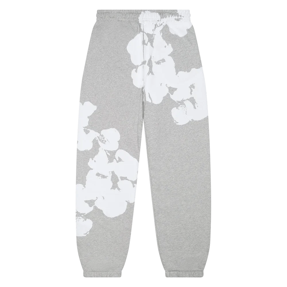 Denim Tears Big Cotton Wreath Sweatpants 'Grey' - Im Your Wardrobe