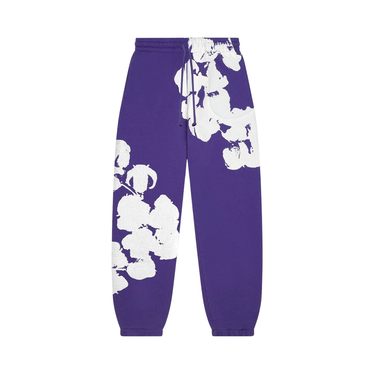 Denim Tears Big Cotton Wreath Sweatpants Purple - Im Your Wardrobe