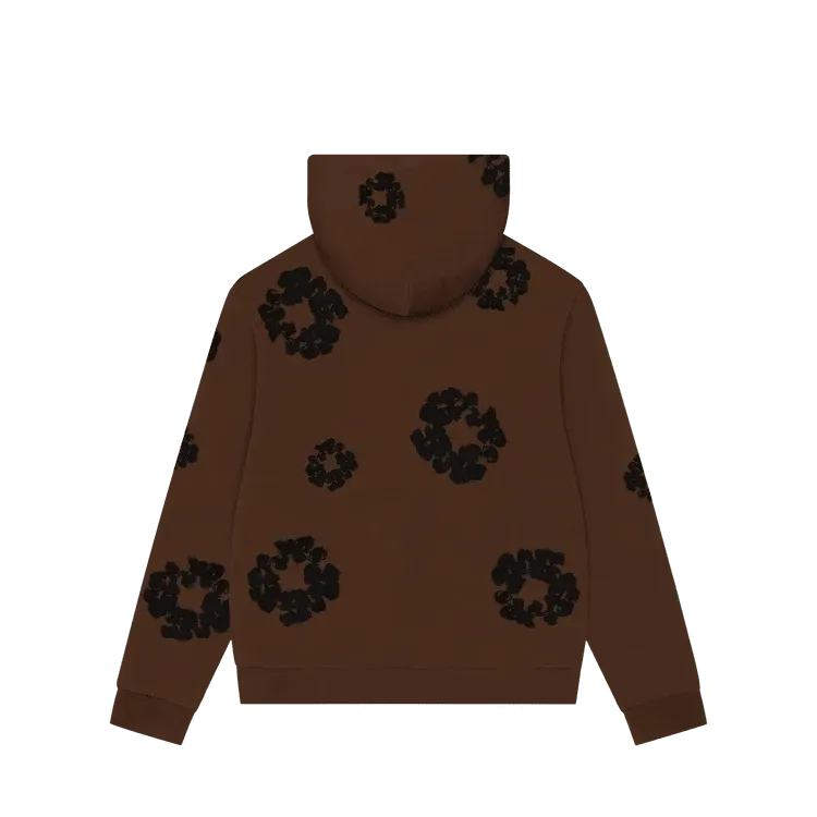 Denim Tears Black Cotton Wreath Hoodie Brown - Im Your Wardrobe