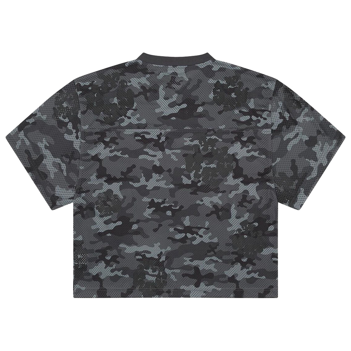Denim Tears Camo Cotton Wreath Mesh Football Top Black Camo - Im Your Wardrobe