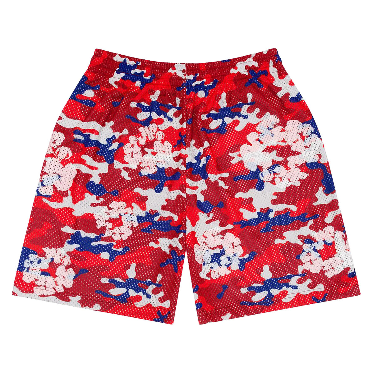 Denim Tears Camo Cotton Wreath Mesh Shorts Red - Im Your Wardrobe