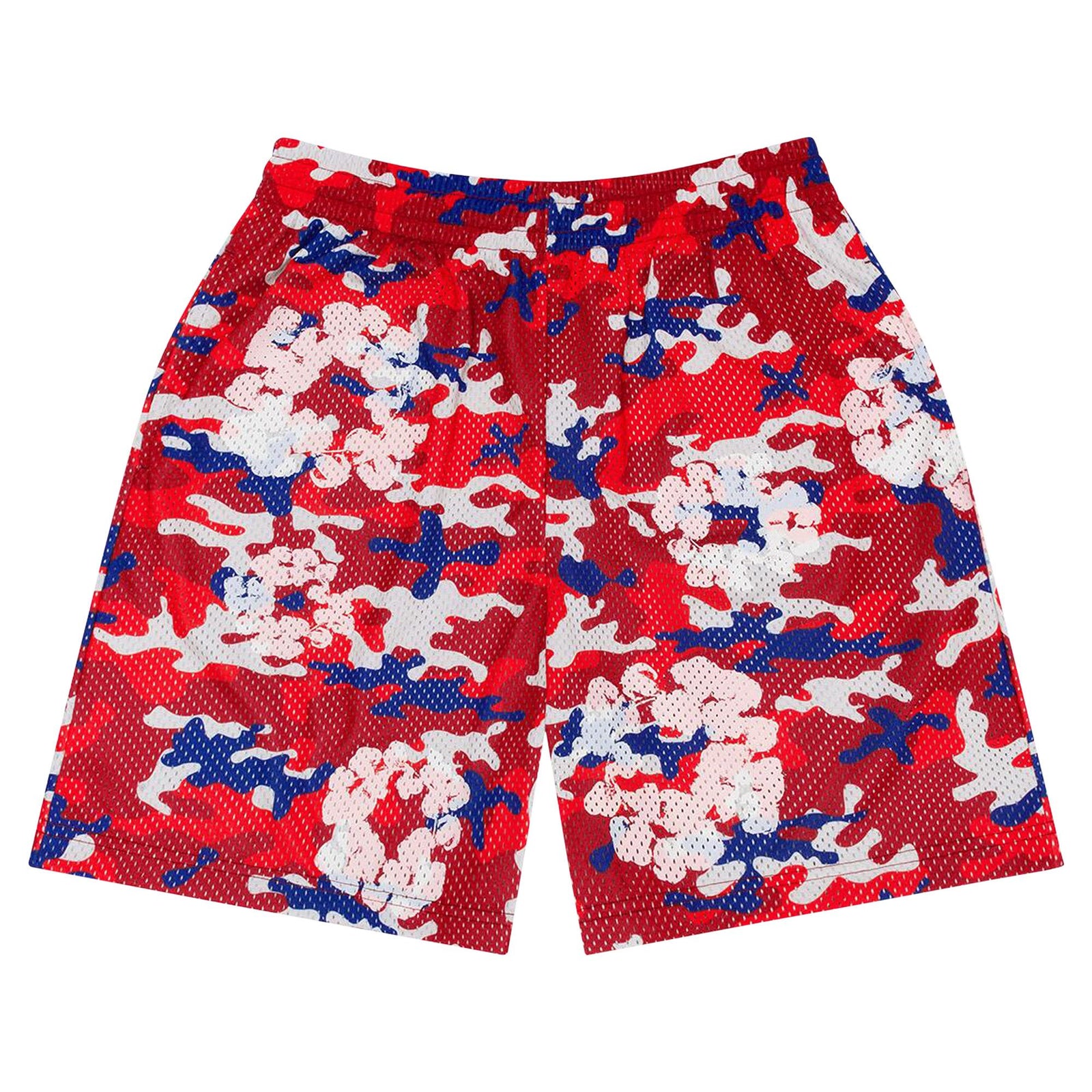 Denim Tears Camo Cotton Wreath Mesh Shorts Red - Im Your Wardrobe