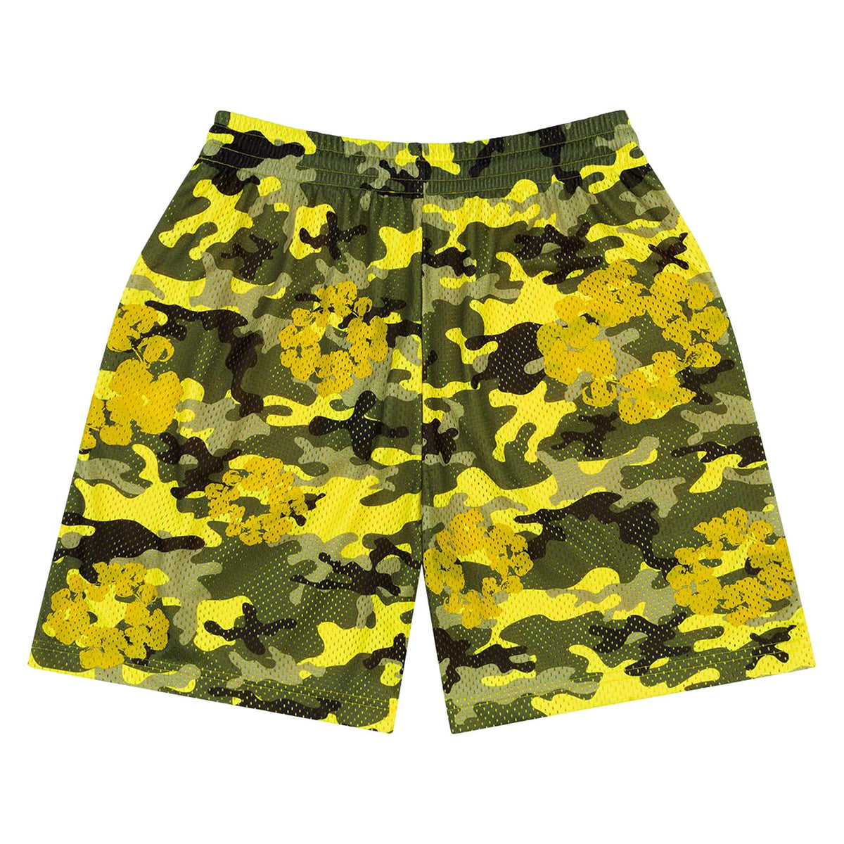 Denim Tears Camo Cotton Wreath Mesh Shorts Yellow - Im Your Wardrobe