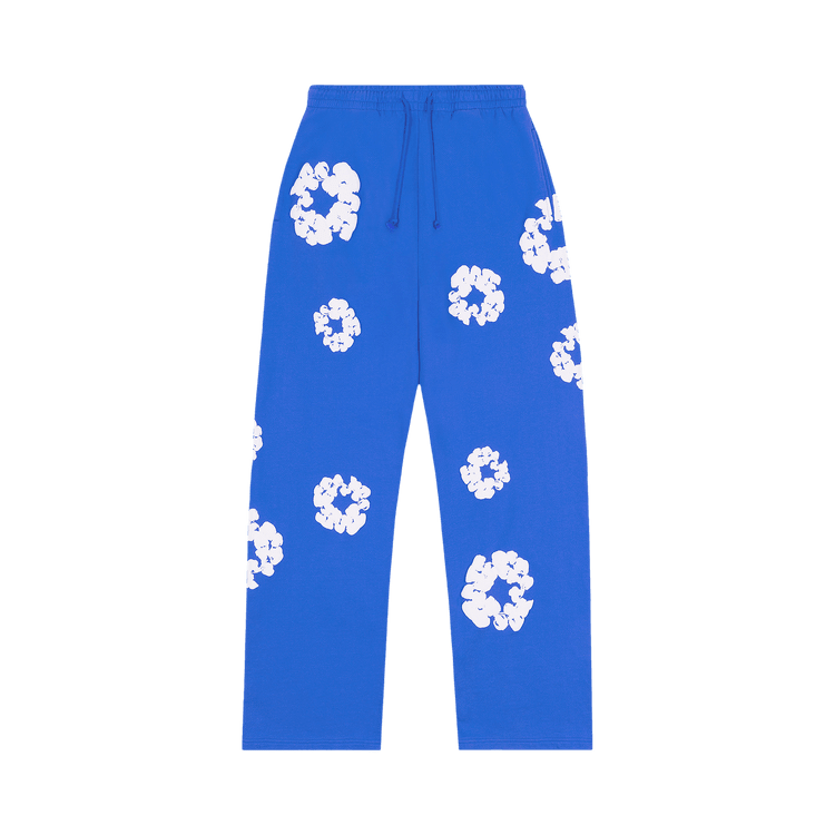 Denim Tears Cotton Wreath Baggy Sweatpants Blue - Im Your Wardrobe