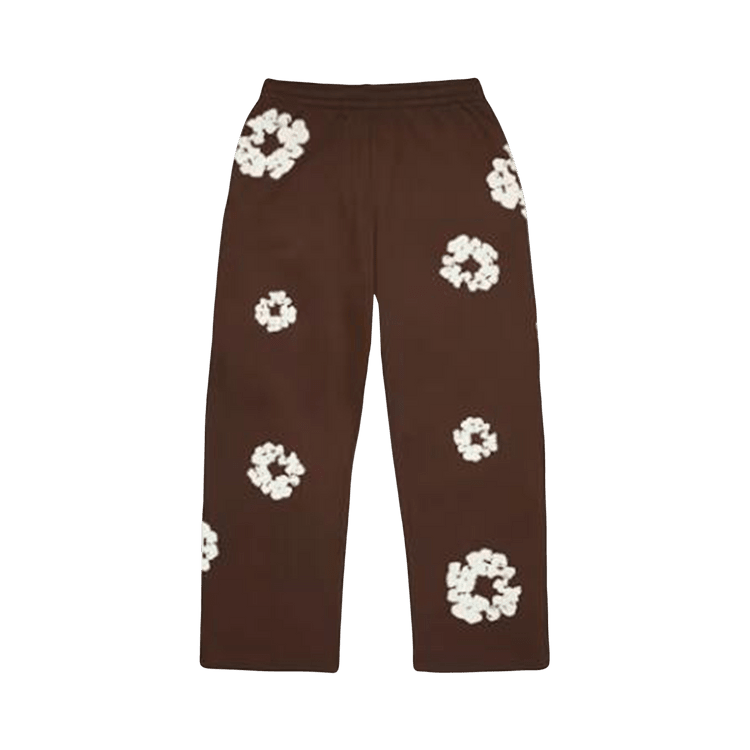 Denim Tears Cotton Wreath Baggy Sweatpants Dark Brown - Im Your Wardrobe