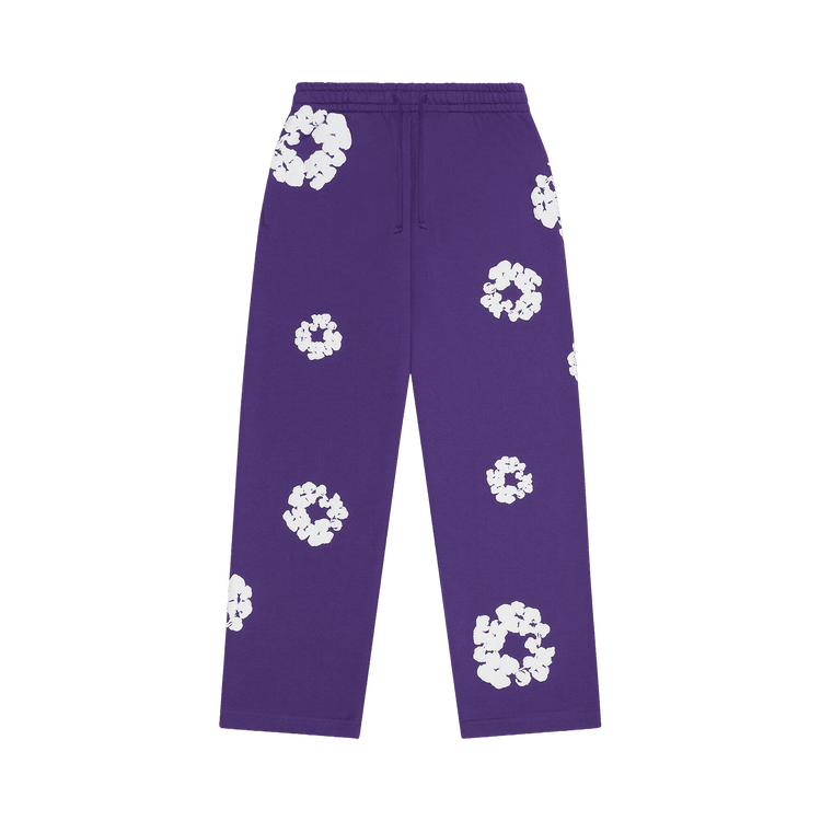 Denim Tears Cotton Wreath Baggy Sweatpants Purple - Im Your Wardrobe