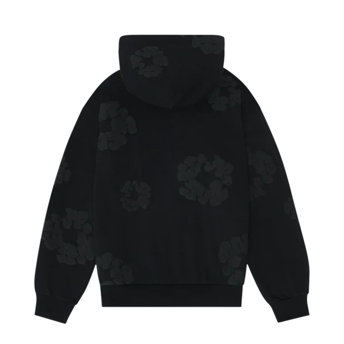 Denim Tears Cotton Wreath Hoodie Black Monochrome - Im Your Wardrobe