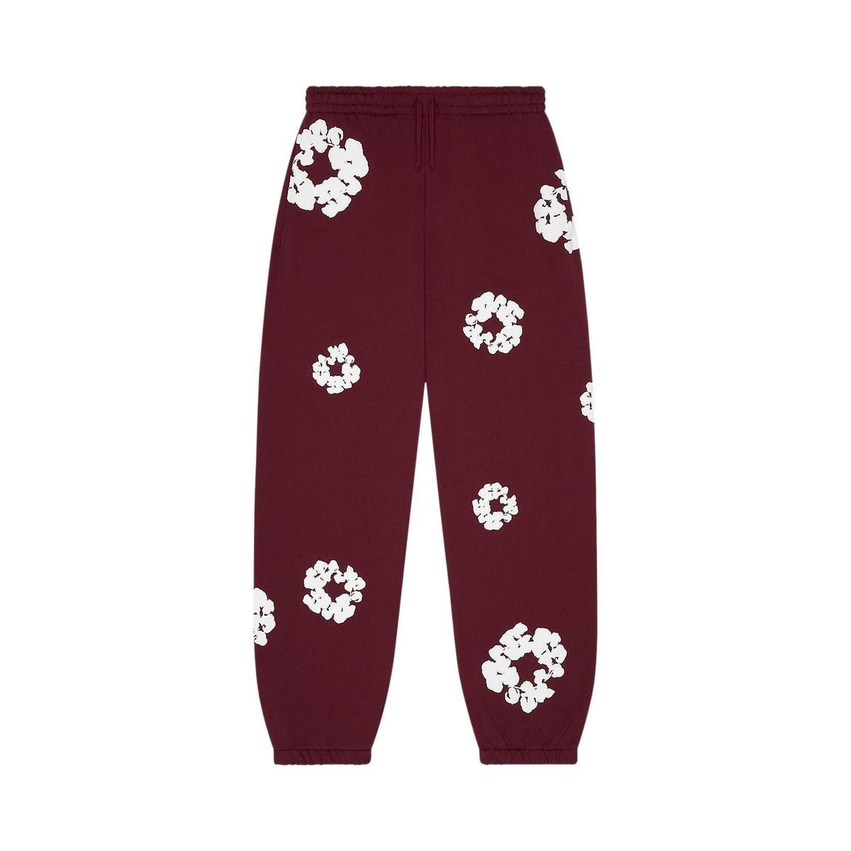 Denim Tears Cotton Wreath Sweatpants Burgundy - Im Your Wardrobe