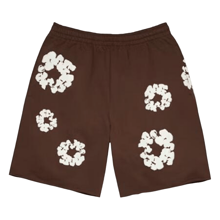 Denim Tears Cotton Wreath Sweatshorts Dark Brown - Im Your Wardrobe